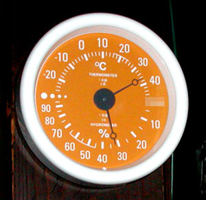 2007年8月12日の部屋温度。